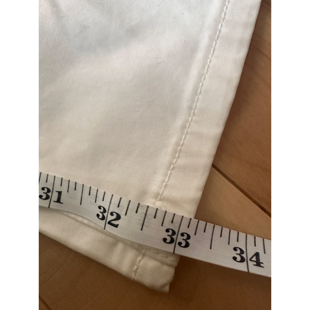 o low waist bootcut pants Y2K deadstock white size 25 - Picture 9 of 14